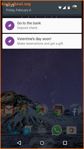 Persistent Notifications screenshot