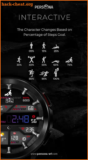 PERSONA Smart WearOS WatchFace screenshot