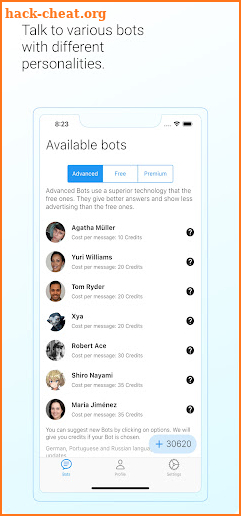 PersonAI - Chatbot screenshot