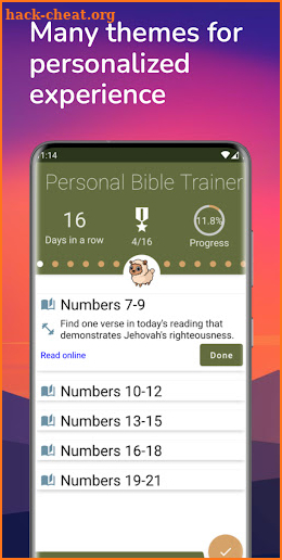 Personal Bible Trainer screenshot