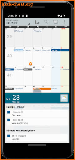 Personal Calendar screenshot