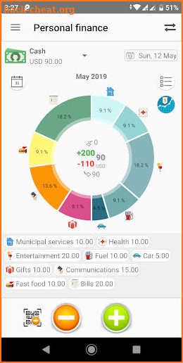 Personal Finance Pro Cost accounting Family budget screenshot