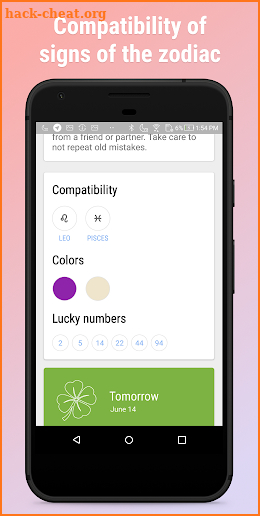 Personal Horoscope screenshot