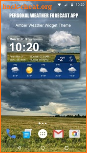 Personal Weather Forecast App screenshot