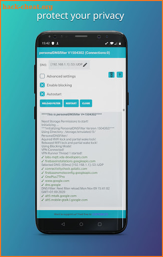 personalDNSfilter - block tracking, malware & more screenshot