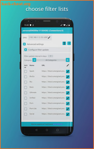 personalDNSfilter - block tracking, malware & more screenshot