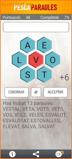 Pesca paraules screenshot