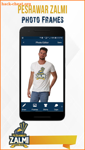 Peshawar Zalmi Photo Editor screenshot