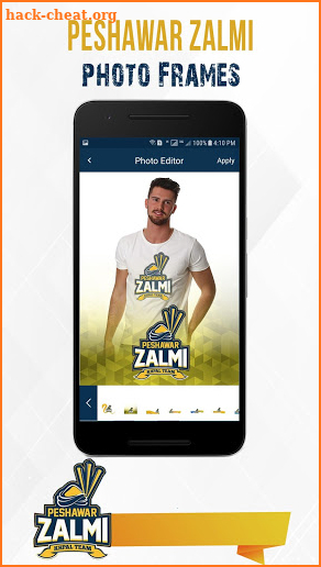 Peshawar Zalmi Photo Editor screenshot