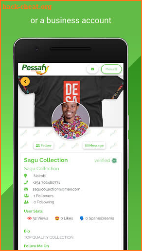 Pessafy screenshot