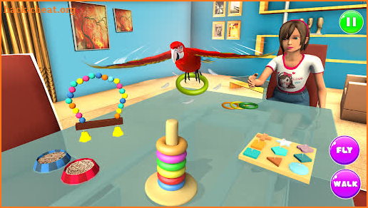 Pet Parrot Family Simulator screenshot