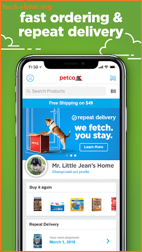 Petco screenshot