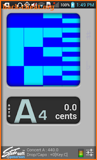 Peterson iStroboSoft Tuner screenshot