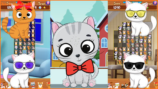 Pets Dogs Cats Kids Pop Match3 screenshot