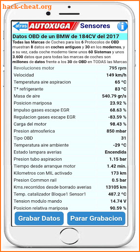 Peugeot, Ford, Porsche 3 scanner cars OBD2 ELM327 screenshot