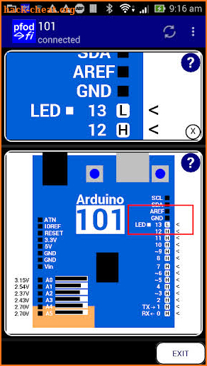 pfodAppV3 BT,BLE,Wifi,SMS screenshot