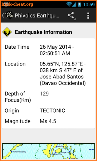 PH Weather And Earthquakes screenshot