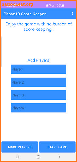 Phase10 Score Keeper screenshot