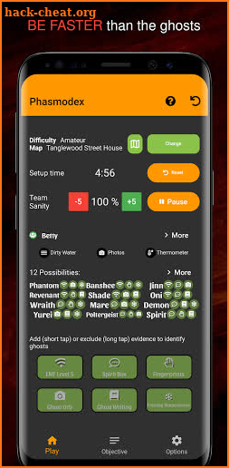 Phasmodex - Phasmophobia companion app screenshot