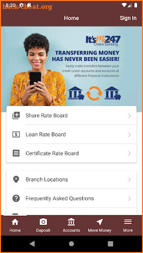 Pheple Federal Credit Union screenshot