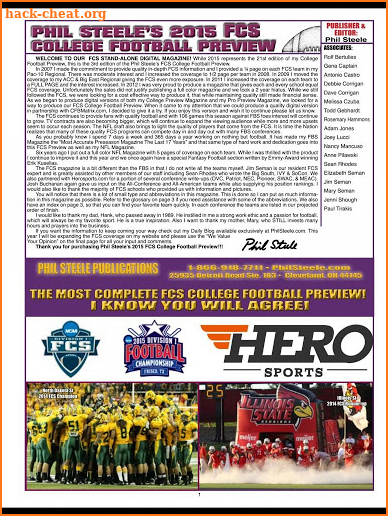 Phil Steele's FCS Football Mag screenshot