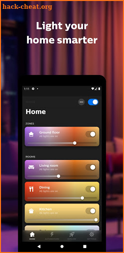 Philips Hue screenshot