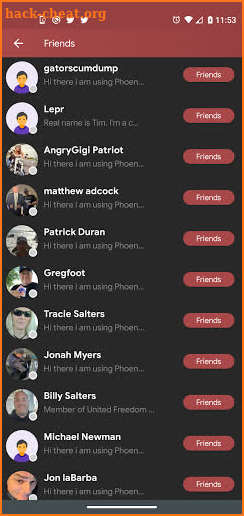 Phoenix Social Network screenshot