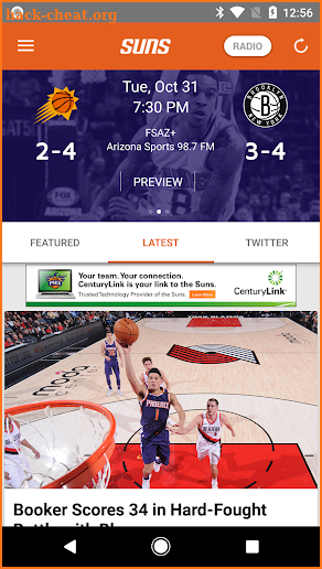 Phoenix Suns Mobile screenshot