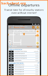 Phoenix Transit: Offline Valley departures & maps screenshot