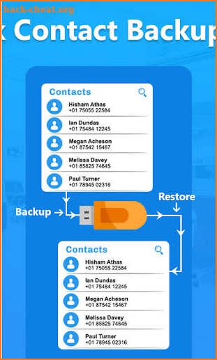 Phone Book Contact : Backup & Restore screenshot