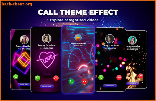 Phone Call Screen, Color Theme screenshot