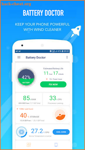 phone cooler, battery saver screenshot