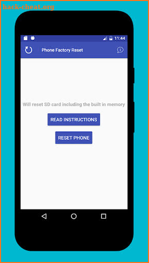 Phone Factory Reset screenshot