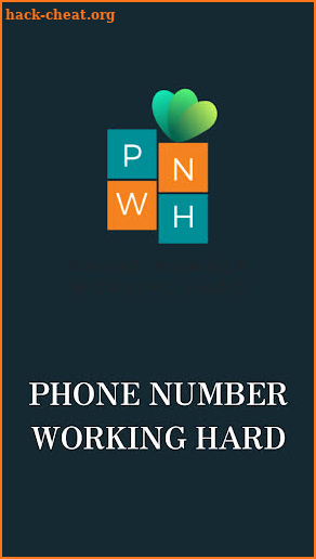 Phone Number Working Hard screenshot