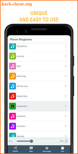 Phone ringtones screenshot