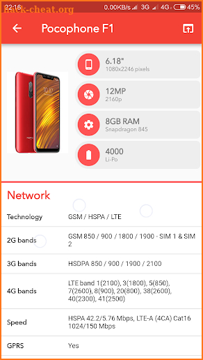 phoneArena - GSMArena unofficial phones specs screenshot