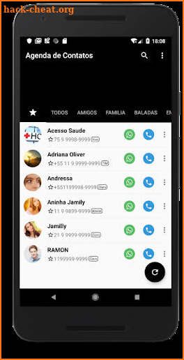 Phonebook free screenshot