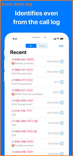 PhoneControl Block Spam Calls screenshot