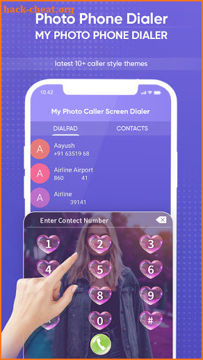 Photo Caller Screen - My Photo Phone Dialer screenshot