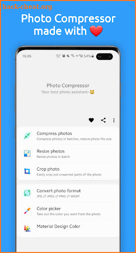 Photo Compressor and Resizer screenshot