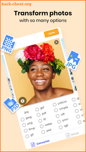 Photo Converter - Transform photos & Resize Image screenshot