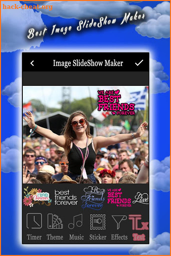 photo editor with music screenshot