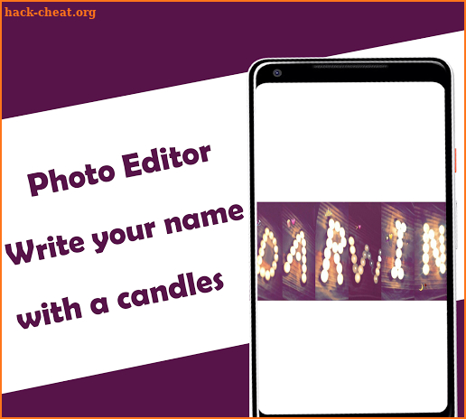 Photo Editor : Write your name with a candles screenshot