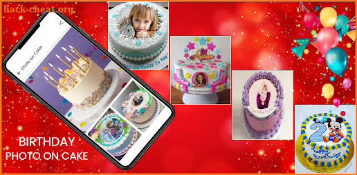 Photo on Cake Birthday App screenshot