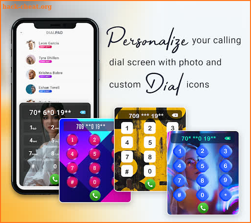 Photo Phone Dialer Call Screen screenshot