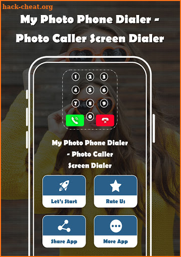 Photo Phone Dialer - Caller Screen Photo Dialer screenshot