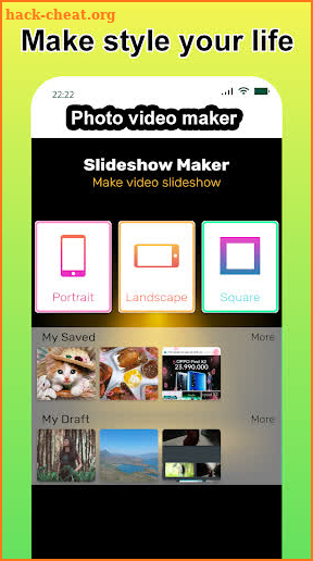 Photo video maker with music, effects for pictures screenshot