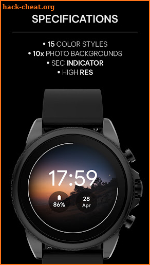 Photo Watch face for Wear OS screenshot