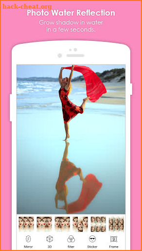 Photo Water Reflection Effect: Mirror Photo Editor screenshot