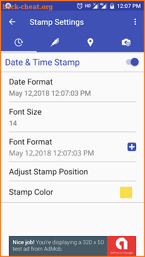 PhotoStamp Camera Free screenshot